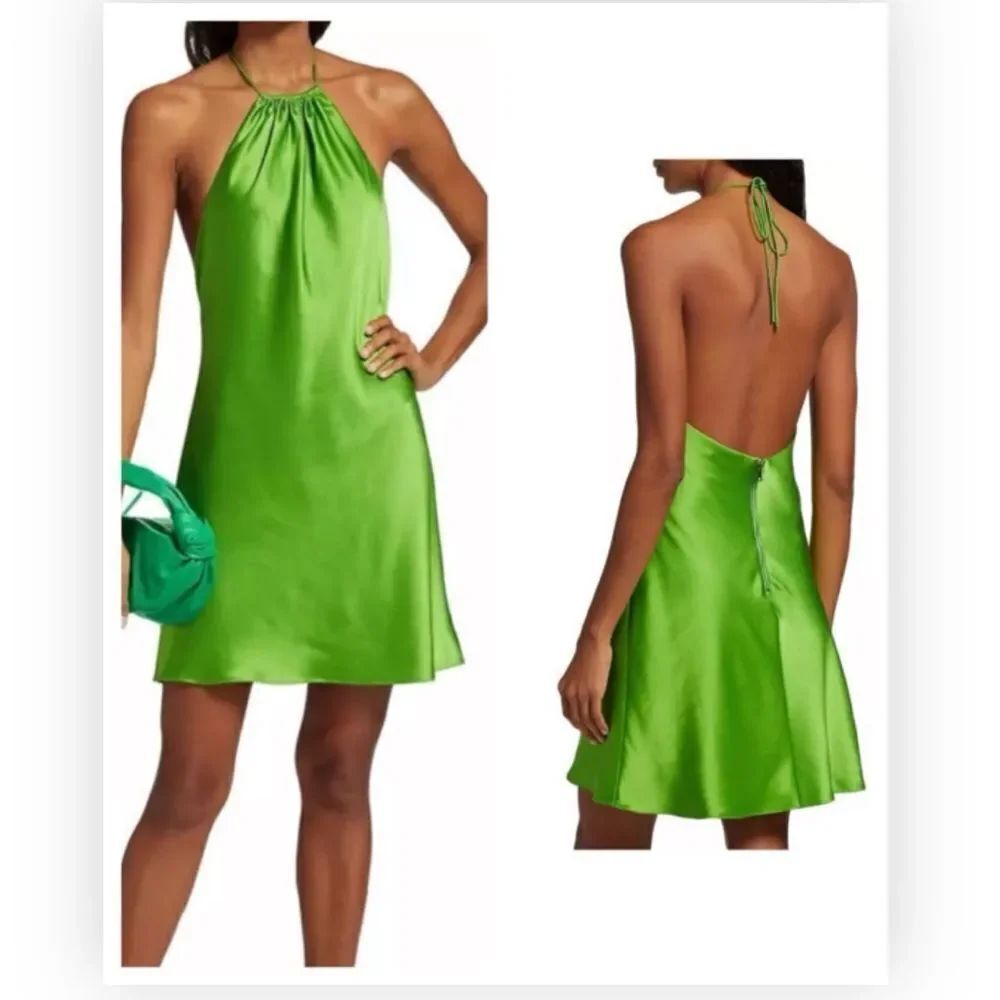 Alice + Olivia Zumi Satin Minidress size 6 $375.00